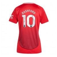 Dres Manchester United Marcus Rashford #10 Domáci pre Ženy 2024-25 Krátky Rukáv